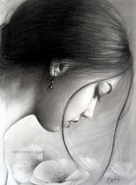 Charcoal Drawing, Charcoal Drawing Design Inspiration